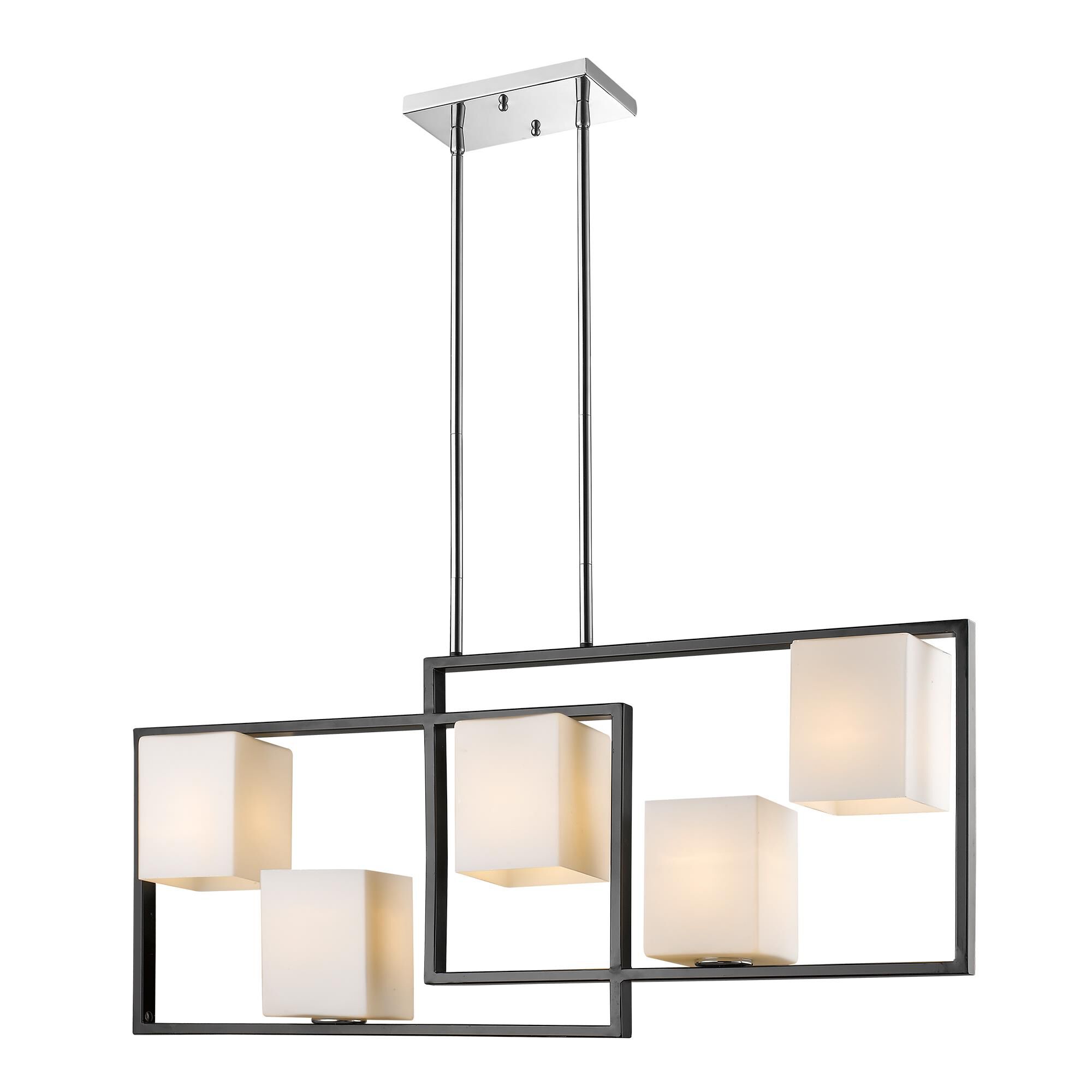 Eglo Regis Falls 36 Inch 5 Light Linear Suspension Light by Eglo Lighting